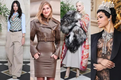 Кружево, кожа и корона "из Лувра": самые впечатляющие образы звезд на Парижской неделе моды