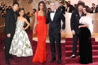 Самые стильные пары на красной дорожке "Золотого глобуса-2026"